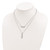 Sterling Silver Rhodium-plated Double Strand CZ Necklace QG4305-16