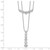 Sterling Silver Rhodium-plated Double Strand CZ Necklace QG4305-16