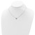 Sterling Silver Rhodium-plated CZ Star of David w/ 2in ext. Necklace QG5200-15.5