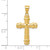 10k Fleur de Lis Cross Pendant 10C1118