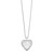 Sterling Silver Rhodium-plated 20mm Floating Hearts Heart Locket Necklace QLS237-18
