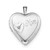 Sterling Silver Rhodium-plated 20mm Mom Diamond Heart Locket Necklace QLS250-18
