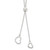 Sterling Silver Polished 2-Heart Adjusts up to 19.5 inch Necklace QG4371-19.5
