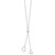 Sterling Silver Polished 2-Heart Adjusts up to 19.5 inch Necklace QG4371-19.5