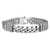 Sterling Silver Mens Antiqued Brush Double Curb Bracelet QG5743-8.5