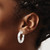 Sterling Silver 2.5x25mm Polished Hoop Earrings QE6496