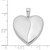 Sterling Silver Rhodium-plated 24mm Polished & Satin Heart Locket QLS325