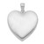 Sterling Silver Rhodium-plated 24mm Polished & Satin Heart Locket QLS325
