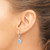 De-Ani Sterling Silver Rhodium-Plated Polished Scallop Shell Leverback Earrings QE15577