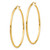 10K Polished 2mm Lightweight Tube Hoop Earrings 10T921L