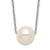 Sterling Silver Rhodium-plated 9-10mm White Near Round FWC Pearl Necklace QH5532-18