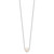 Sterling Silver Rhodium-plated 9-10mm White Near Round FWC Pearl Necklace QH5532-18