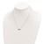 Sterling Silver Rhodium-plated Polished Multi-color CZ Necklace QG6101-18