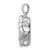 Sterling Silver Platinum-plated Vibrant Swarovski Zirconia & CZ Pendant QP4360