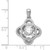 Sterling Silver Platinum-plated Vibrant Swarovski Zirconia & CZ Pendant QP4360