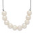 Sterling Silver Rhodium-plated 6-7mm White Near Round FWC Pearl Necklace QH5540-18