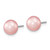 Sterling Silver Rh-p 7-8mm Pink FWC Pearl Earring Bracelet Necklace Set QH5638SET