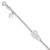 Sterling Silver Polished Childrens Teddy Bear 5in Plus 1in Ext ID Bracelet QID174-6