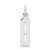 Sterling Silver/Rhodium-plated Elongated Polished Number 8 Charm QES08