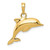 10k 3-D Dolphin Pendant 10C3426