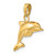 10k 3-D Dolphin Pendant 10C3426