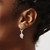 De-Ani Sterling Silver Rhodium-Plated Enameled Conch Shell Leverback Earrings QE15525