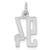 Sterling Silver/Rhodium-plated Elongated Number 94 Charm QES94