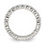 Sterling Silver Rhodium-plated CZ Band QR1293-6