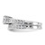 Sterling Silver Rhodium-plated 2-Piece CZ Size 8 Wedding Set Ring QR1328-8