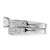 Sterling Silver Rhodium-plated 2-Piece CZ Wedding Set Ring QR1330-6