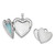 Sterling Silver Rhodium-plated 24mm D/C Cross Ash Holder Heart Locket QLS873
