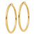 10k Polished 4mm Lightweight Tube Hoop Earrings 10T955L