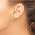 10K w/Rhodium Diamond-cut Flower Post Earrings 10K4410