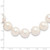 Sterling Silver Rhodium 11-12mm White FW Cultured Pearl Bracelet QH5151-7.25