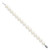 Sterling Silver Rhodium 11-12mm White FW Cultured Pearl Bracelet QH5151-7.25