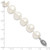 Sterling Silver Rhodium 11-12mm White FW Cultured Pearl Bracelet QH5151-7.25