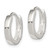 Sterling Silver Round Hinged Hoop Earrings QE3280