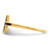 Sterling Silver Yellow Gold-plated Antiqued Sideways Cross Ring QR5882Y-8