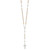 Sterling Silver Polished Rosary Tri-color Beads Necklace QH4987