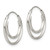 Sterling Silver Double Endless Hoop Earrings QE3718