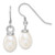 Sterling Silver Rhodium-plated 10-11mm FWC Pearl Earring/Necklace Set QH5384SET