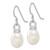 Sterling Silver Rhodium-plated 10-11mm FWC Pearl Earring/Necklace Set QH5384SET