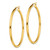 Sterling Silver Gold-Tone Polished 2.5x45mm Hoop Earrings QE13150