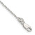 Sterling Silver 1.5mm Beaded Chain Anklet QK81-10