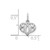10K White Gold Mom Charm 10C91W