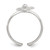 Sterling Silver CZ Polished Trinity Toe Ring QR2656