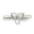 Sterling Silver CZ Polished Trinity Toe Ring QR2656