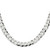 Sterling Silver 8.5mm Flat Curb Chain QLB220-22