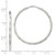Sterling Silver D/C 2.5x35mm Endless Hoop Earrings QE4658