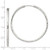 Sterling Silver D/C 2.5x50mm Endless Hoop Earrings QE4659